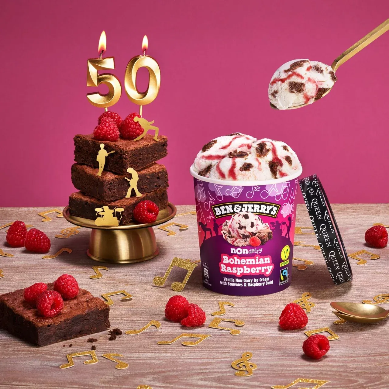 Ben & Jerry's Eis Bohemian Raspberry vegan 465ml